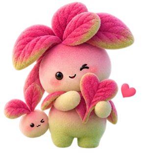 Xiaoxian winking and holding a heart